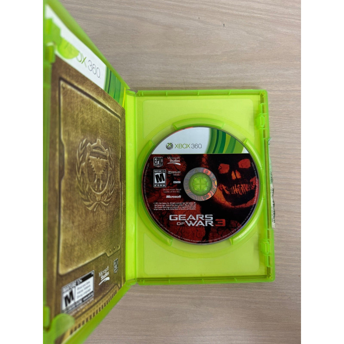 Gears of War 3 Xbox 360 Video Game Shooter Multiplayer Co-op NTSC