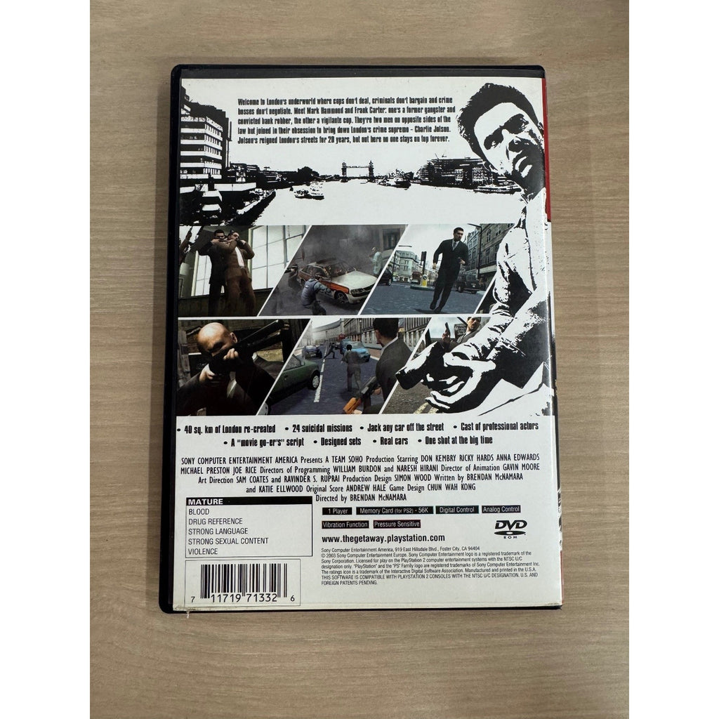 The Getaway Greatest Hits PlayStation 2 PS2 Video Game Action Crime
