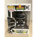 Black Power Rangers dual signed Funko by Walter Jones Inscribed Zack NO COA Auto