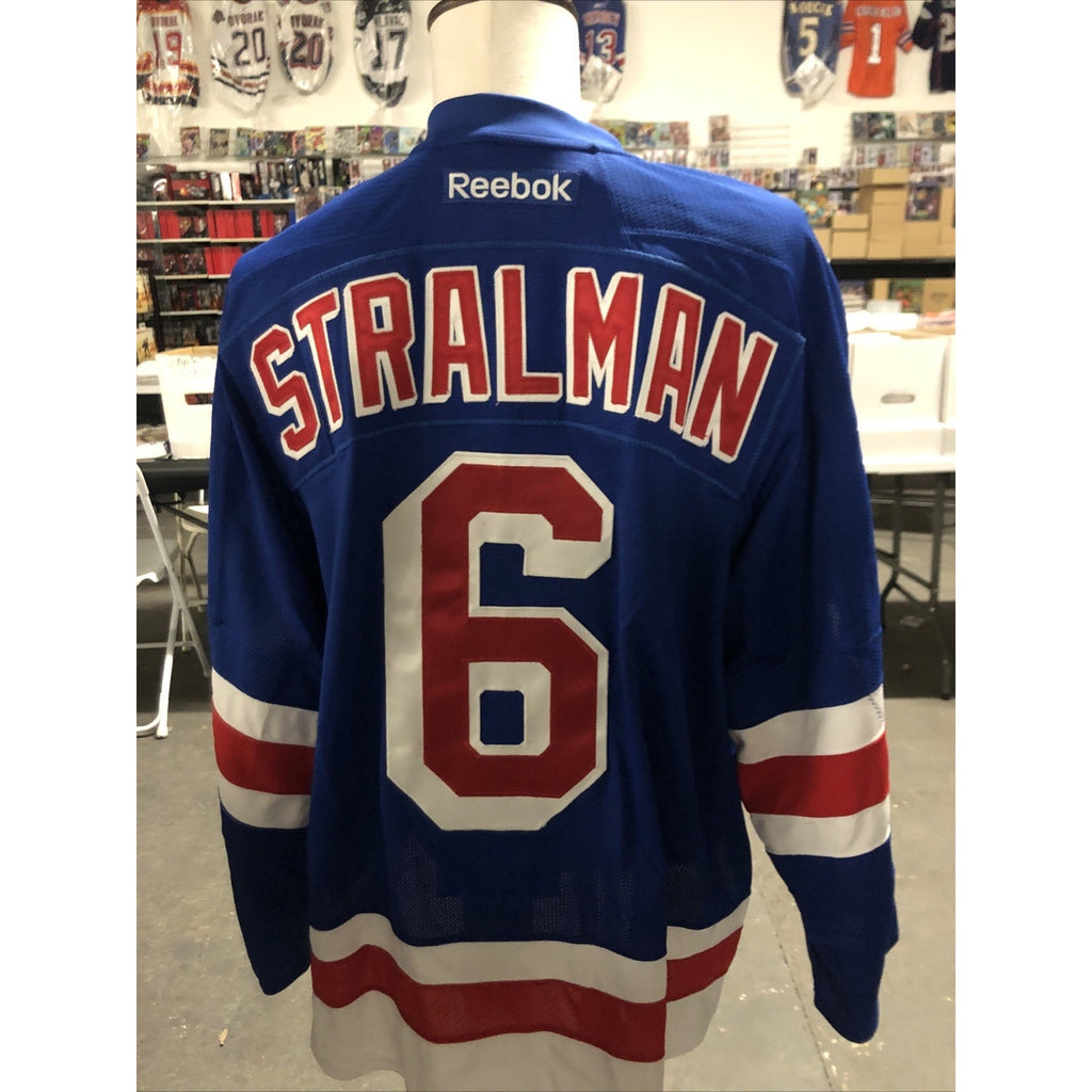 Anton Stralman New York Rangers Game Issued Reebok MIC Jersey 56 Steiner
