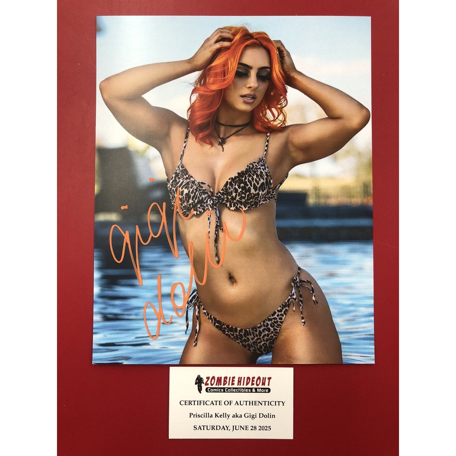 Gigi Dolin AKA Priscilla Kelly 8x10 Photo Autograph Signed WWE NXT Store CoA