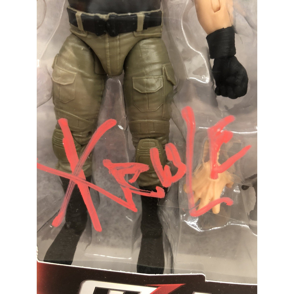 Major League Wrestling Mads KRULE Krugger Figure MLW Boss Fight SIGNED NO COA