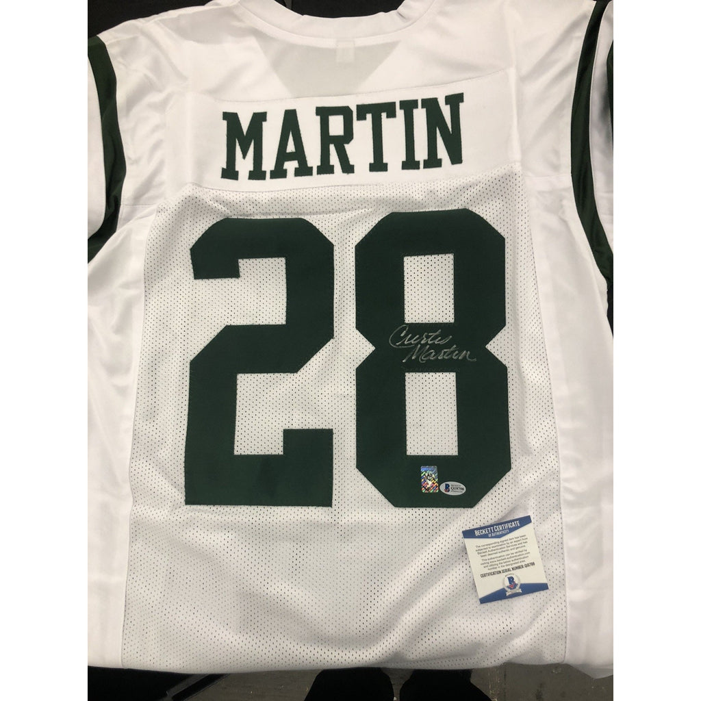 Curtis Martin Signed Jersey Autograph Beckett COA Jets