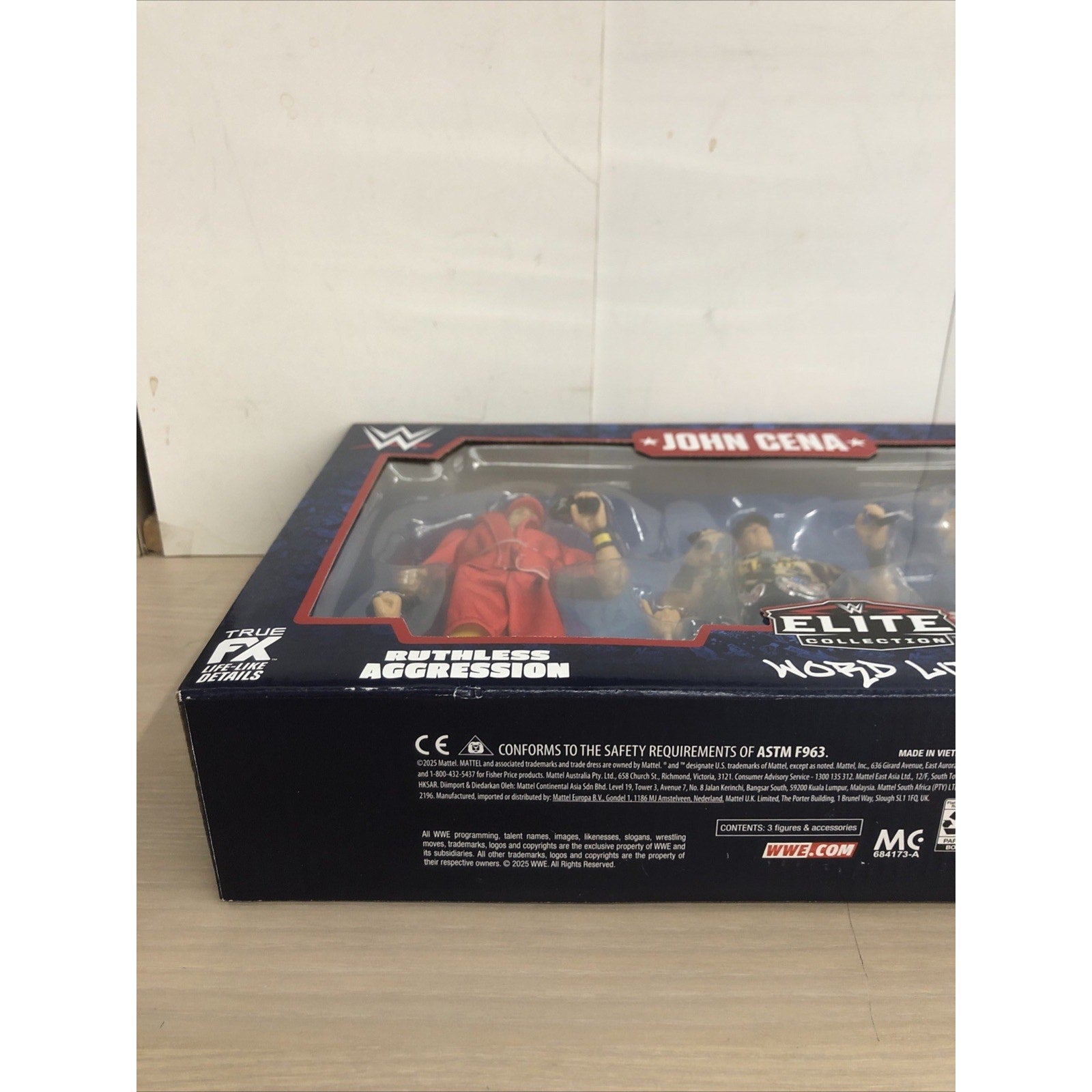 WWE Elite Collection John Cena 3-Pack Mattel Ruthless Aggression Word Life