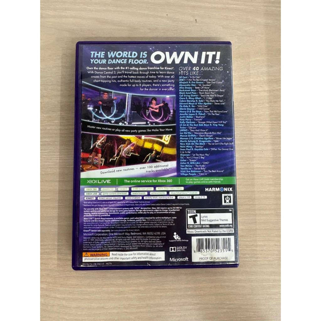 Dance Central 3 Xbox 360 Video Game Kinect Required NTSC