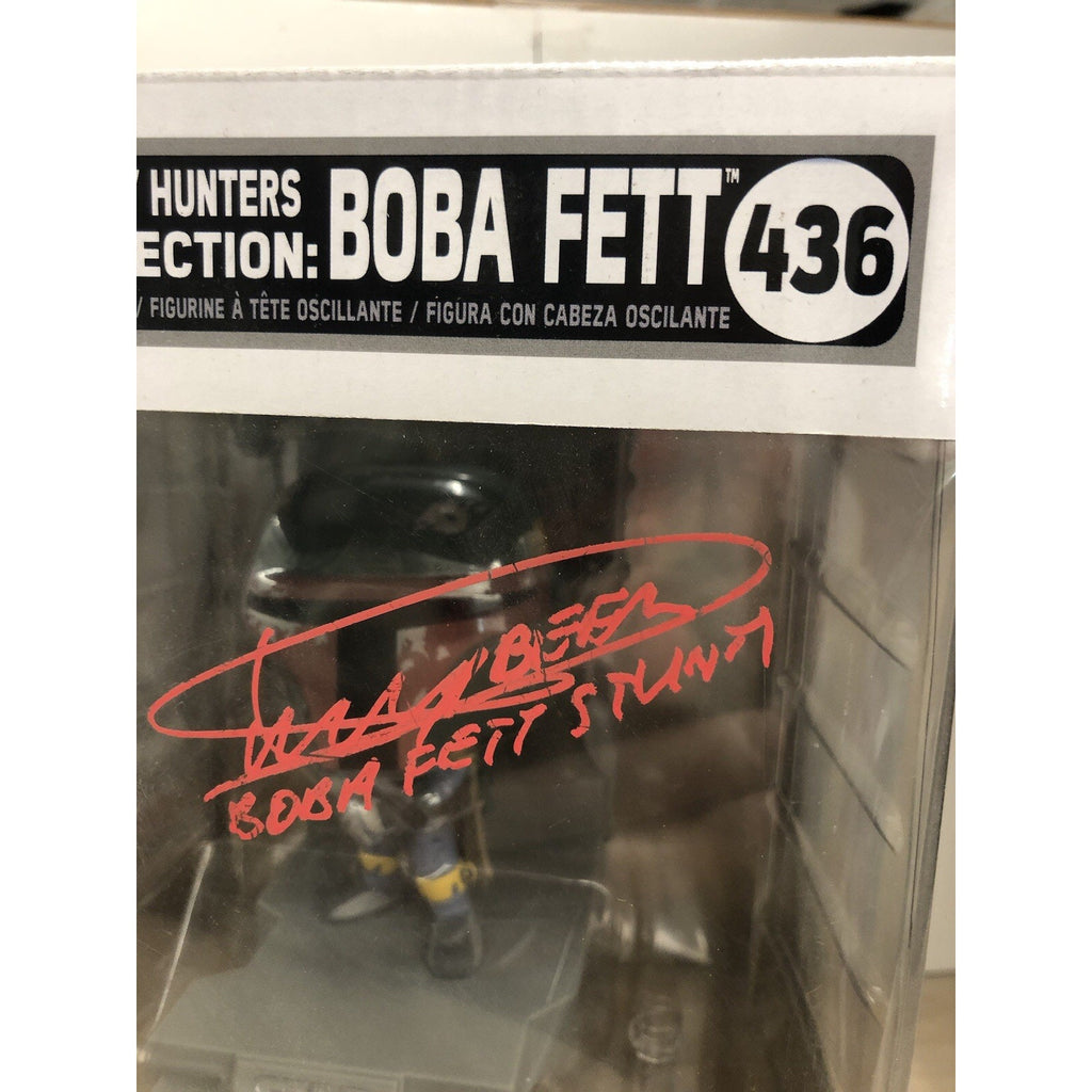 Funko Pop Star Wars Bounty Hunters Boba Fett Vinyl Figure - Signed