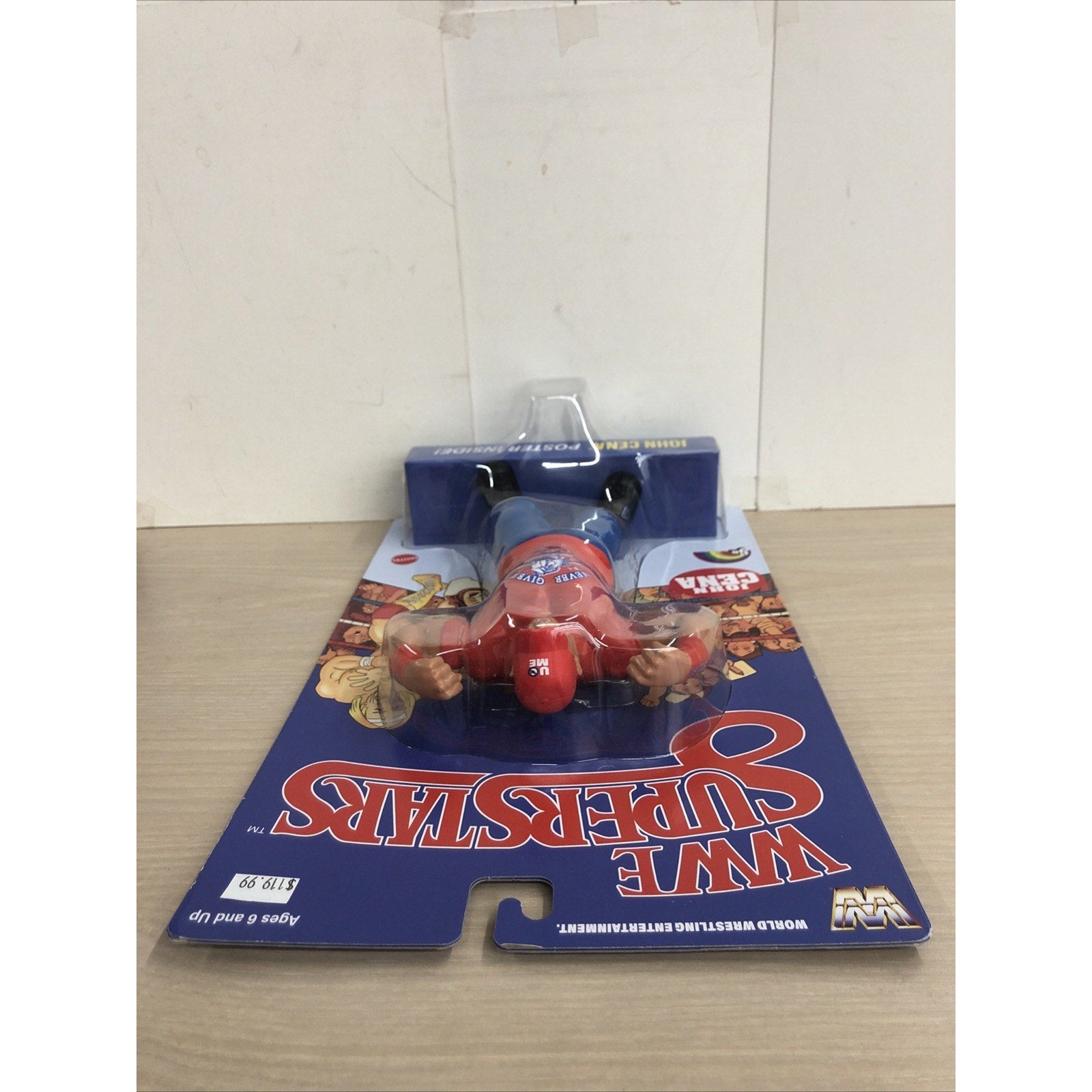 LJN WWE Wrestling Superstars John Cena Figure Blue Card