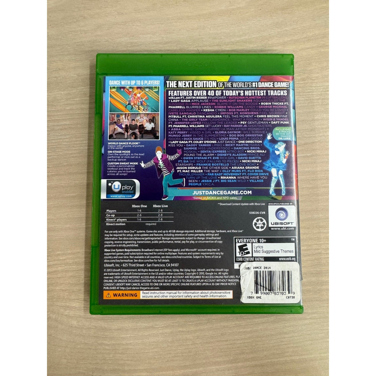 Just Dance 2014 Xbox One Video Game Kinect Required Multiplayer Dance Music