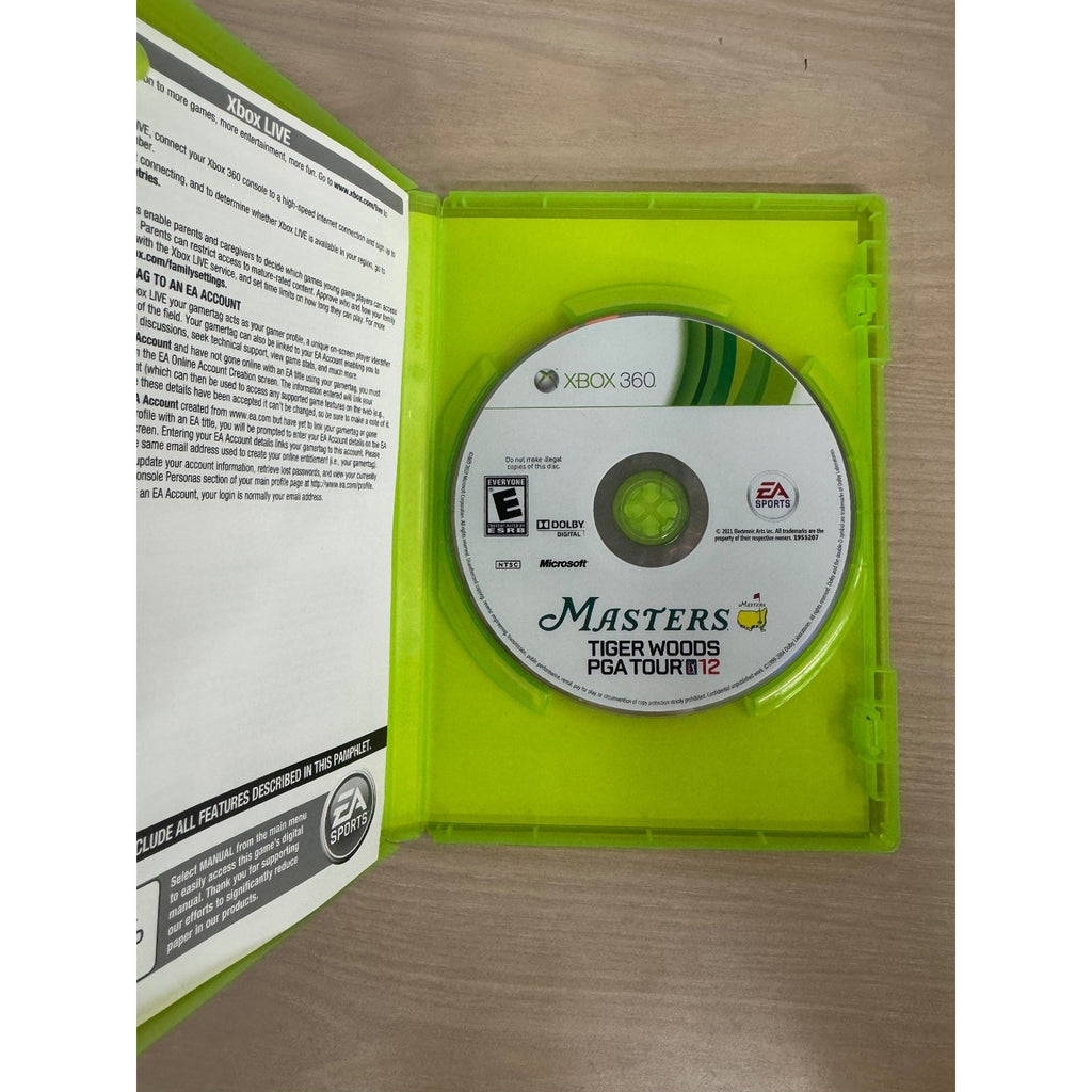 Tiger Woods PGA Tour 12: The Masters Xbox 360 Video Game Golf Multiplayer