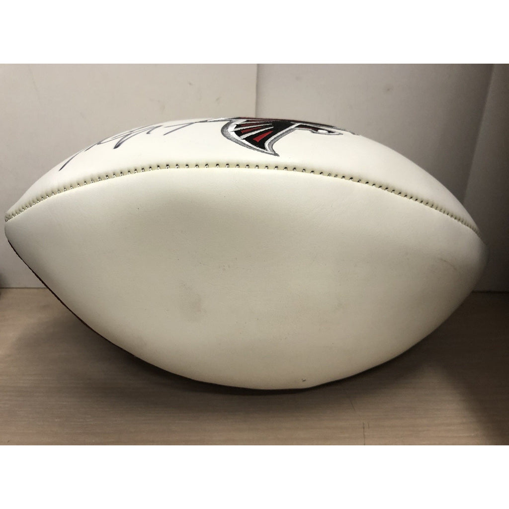 Michael Vick Signed Atlanta Falcons Autograph NFL Team Logo Football BECKETT CoA