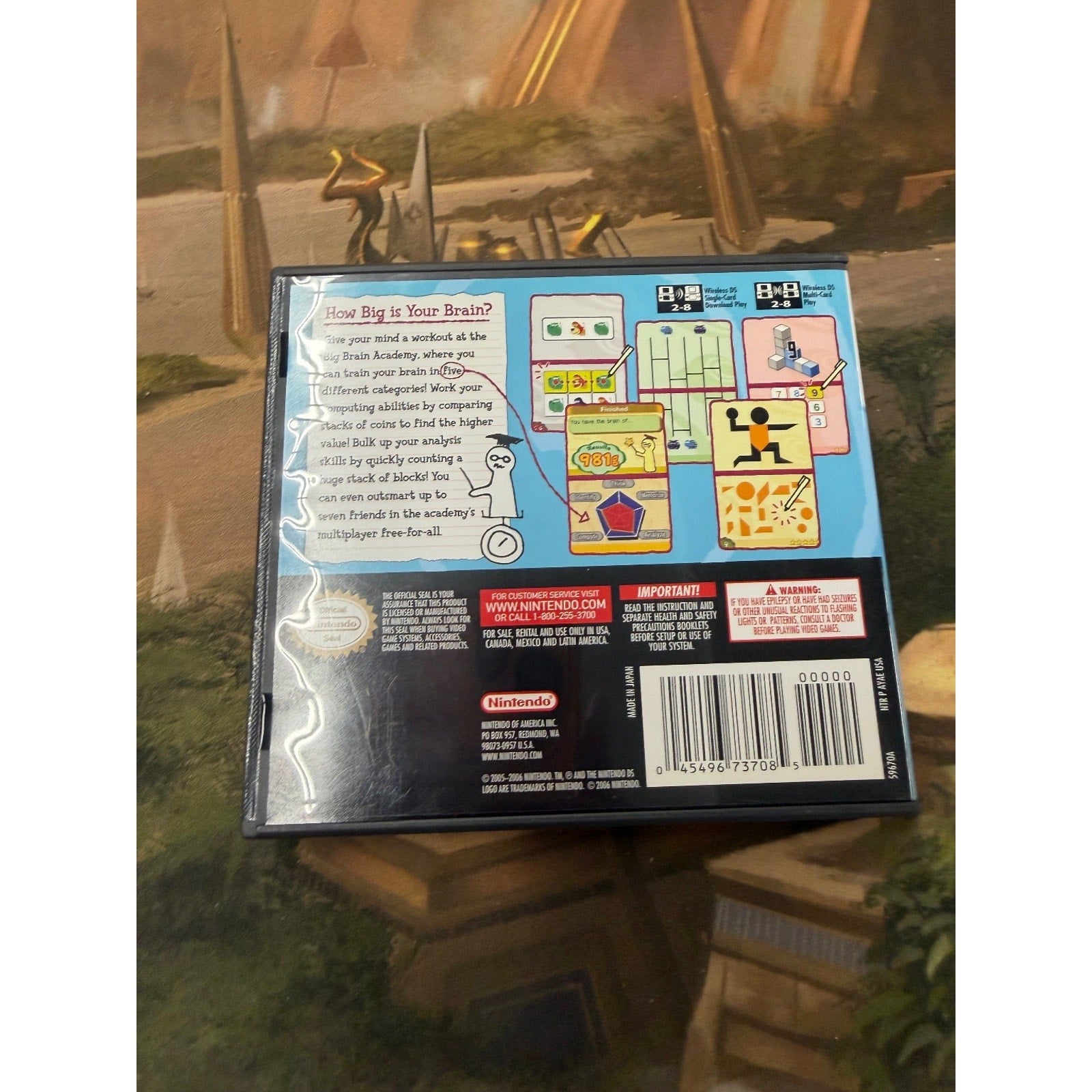 Big Brain Academy Nintendo DS Video Game Brain Trainer Puzzle Multiplayer