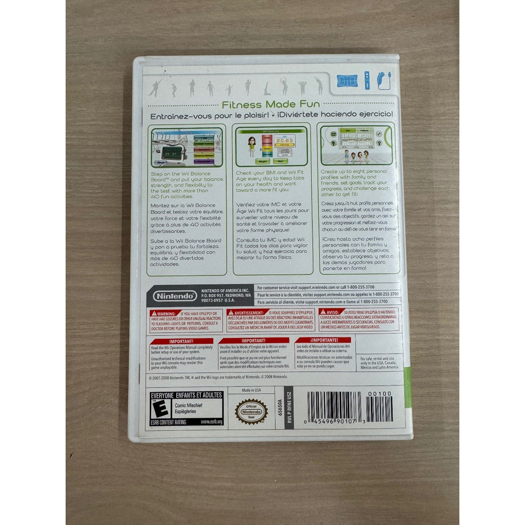 Wii Fit Nintendo Wii Video Game Fitness Exercise Yoga Balance Board