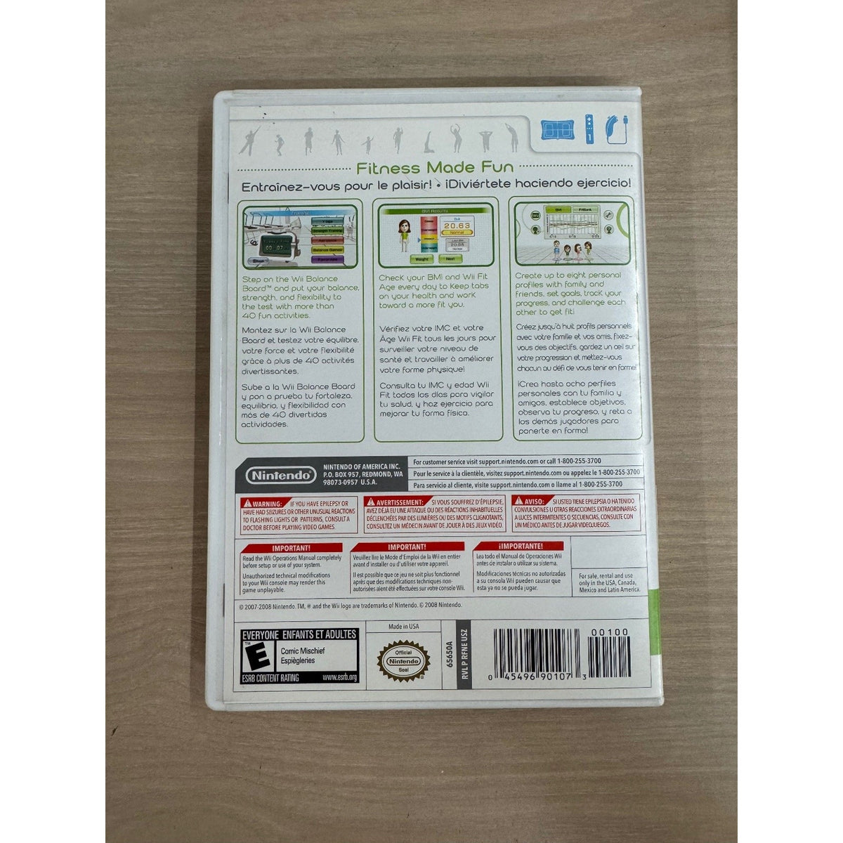Wii Fit Nintendo Wii Video Game Fitness Exercise Yoga Balance Board