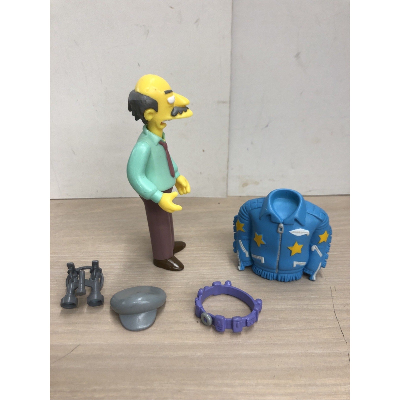 The SIMPSONS world of springfield SARCASTIC MAN Playmates LOOSE COMPLETE
