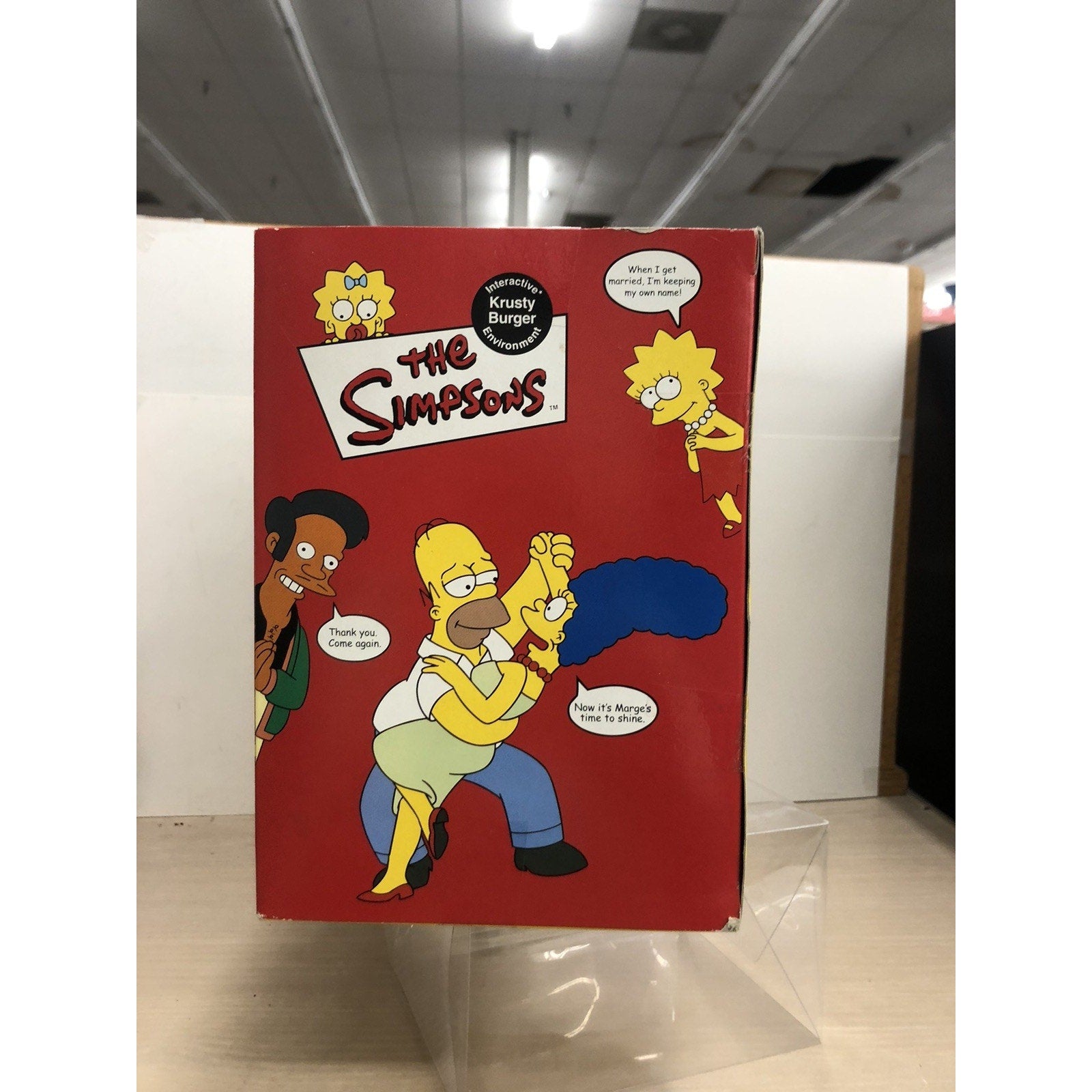 Simpsons Krusty Burger Pimply Faced Teen Action Figure Interactive Playmates New