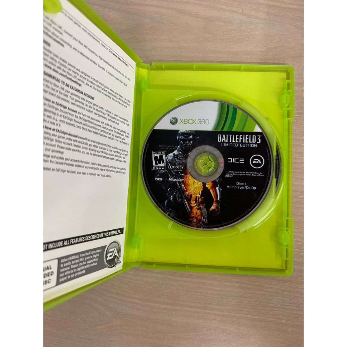 Battlefield 3 Limited Edition Xbox 360 Video Game Multiplayer Co-Op FPS