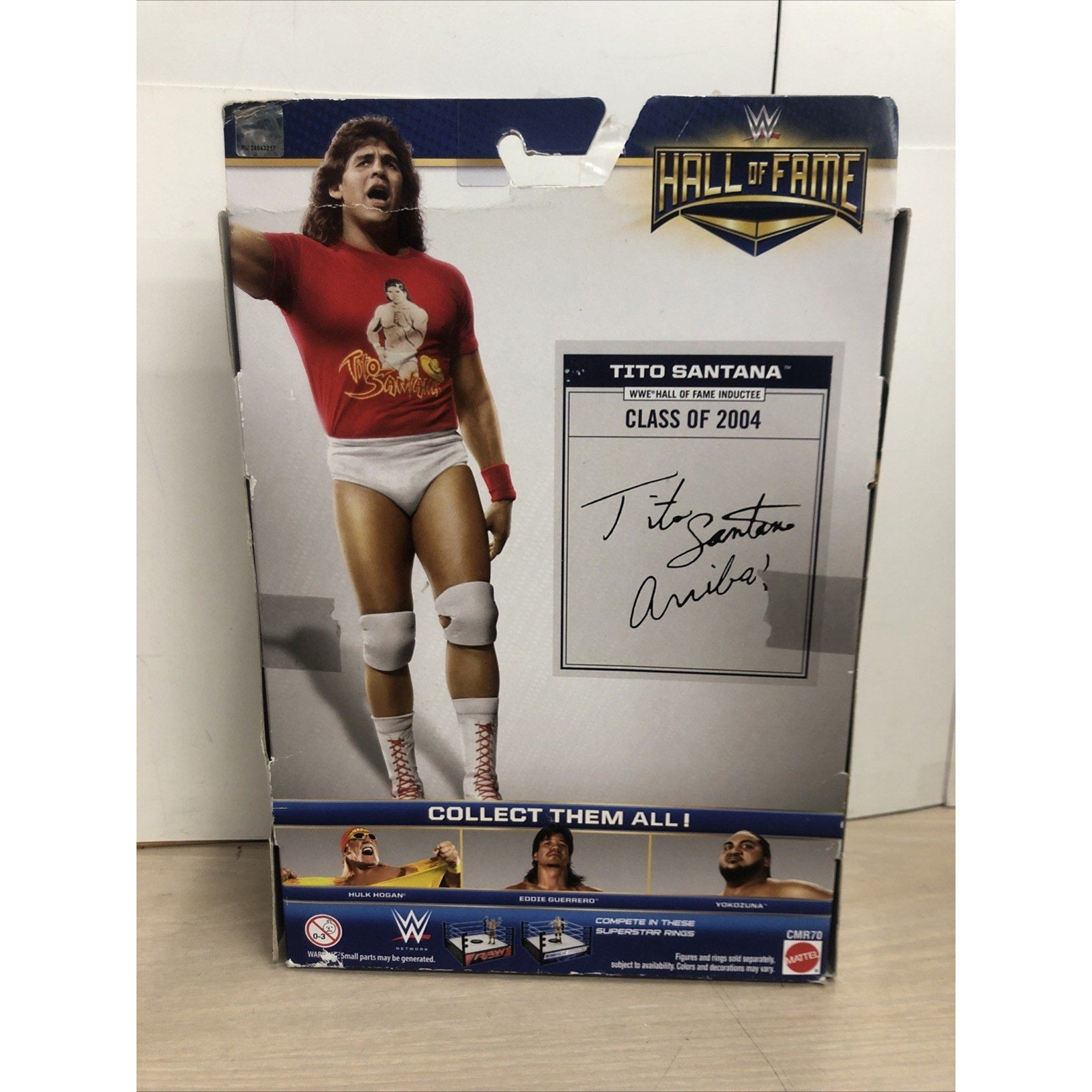 WWE ELITE HALL OF FAME TITO SANTANA - CLASS OF 2004 SIGNED AUTOGRAPHED NO COA