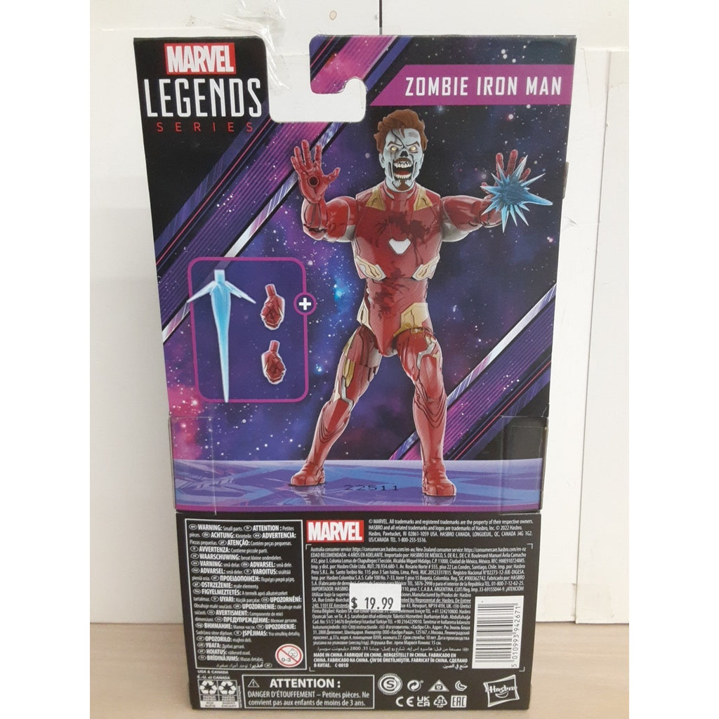Hasbro Marvel Legends Series What If…? Zombie Iron Man Action Figure Konshu BAF