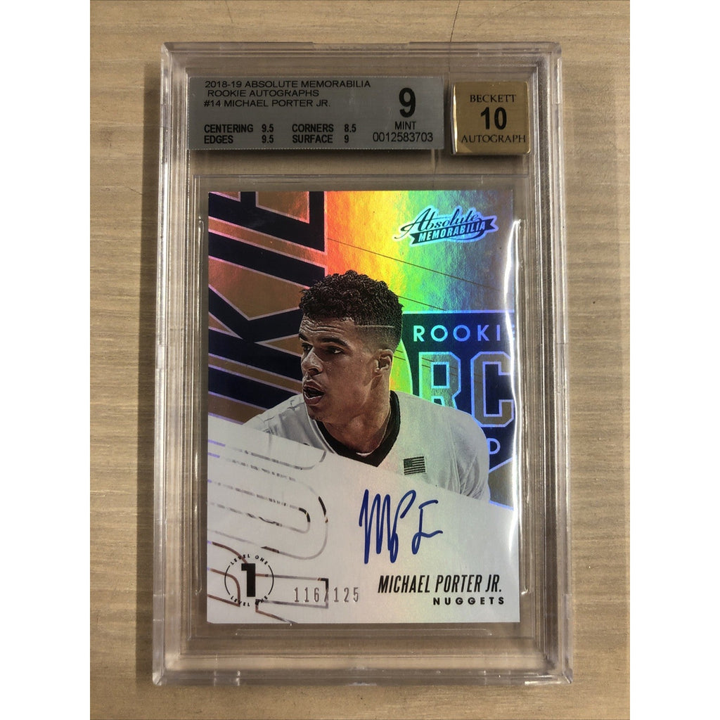 2018-19 Panini Absolute Memorabilia Rookie Autographs Michael Potter Jr. /125