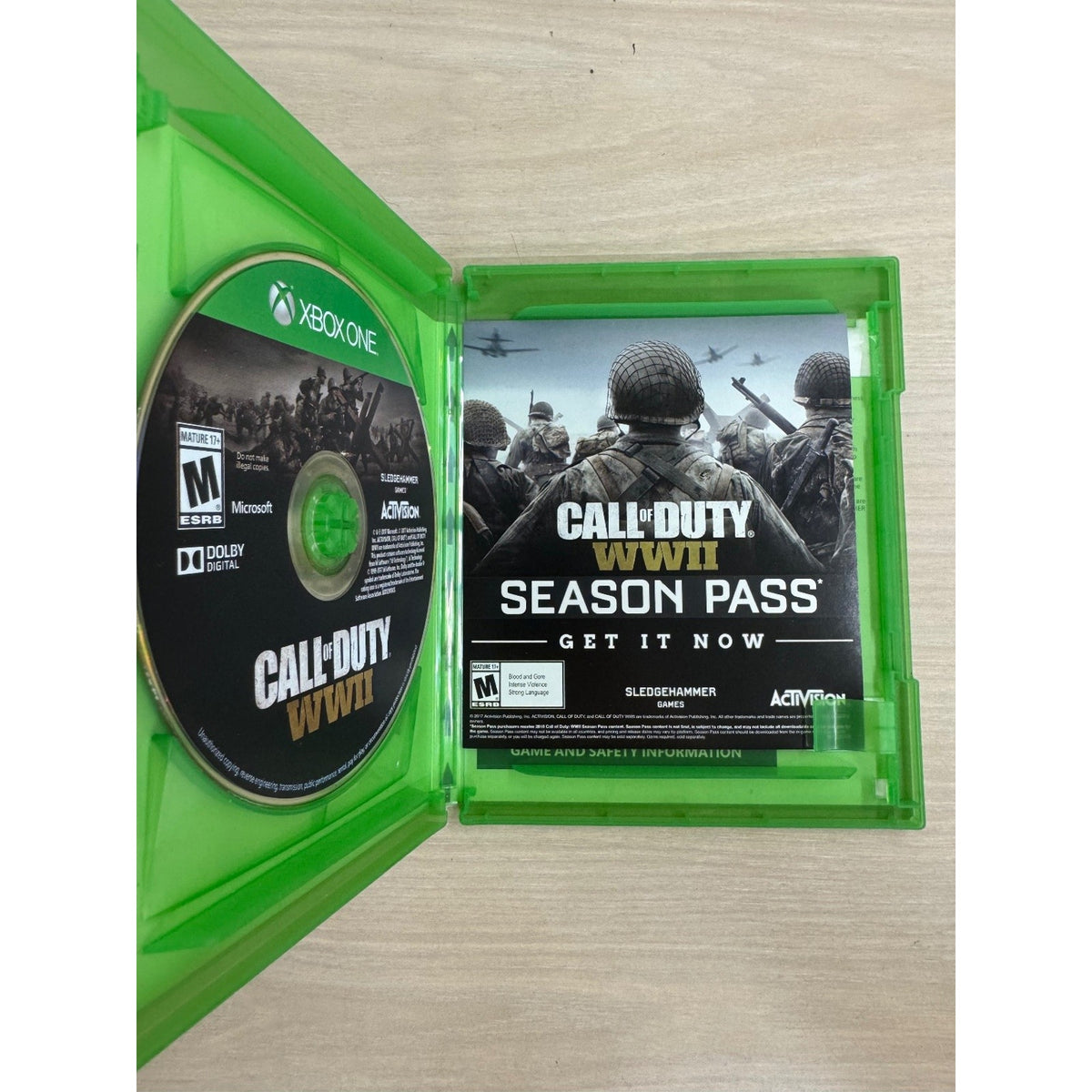 Call of Duty WWII Standard Edition Xbox One Video Game Multiplayer