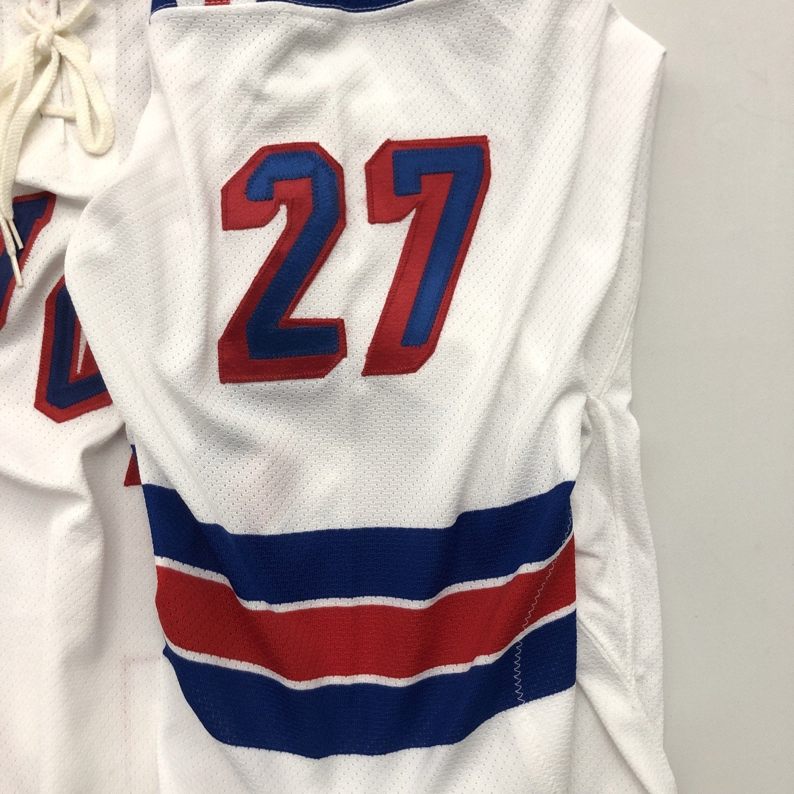 Hlavac Signed New York Rangers CCM Authentic On-Ice Jersey #27 Auto 75th Patch