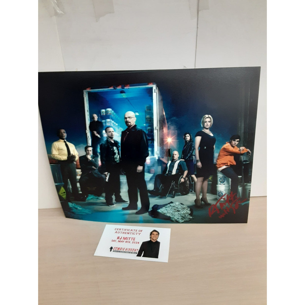 Rj Mitte Signed 8x10 Photo Autograph With COA Breaking Bad