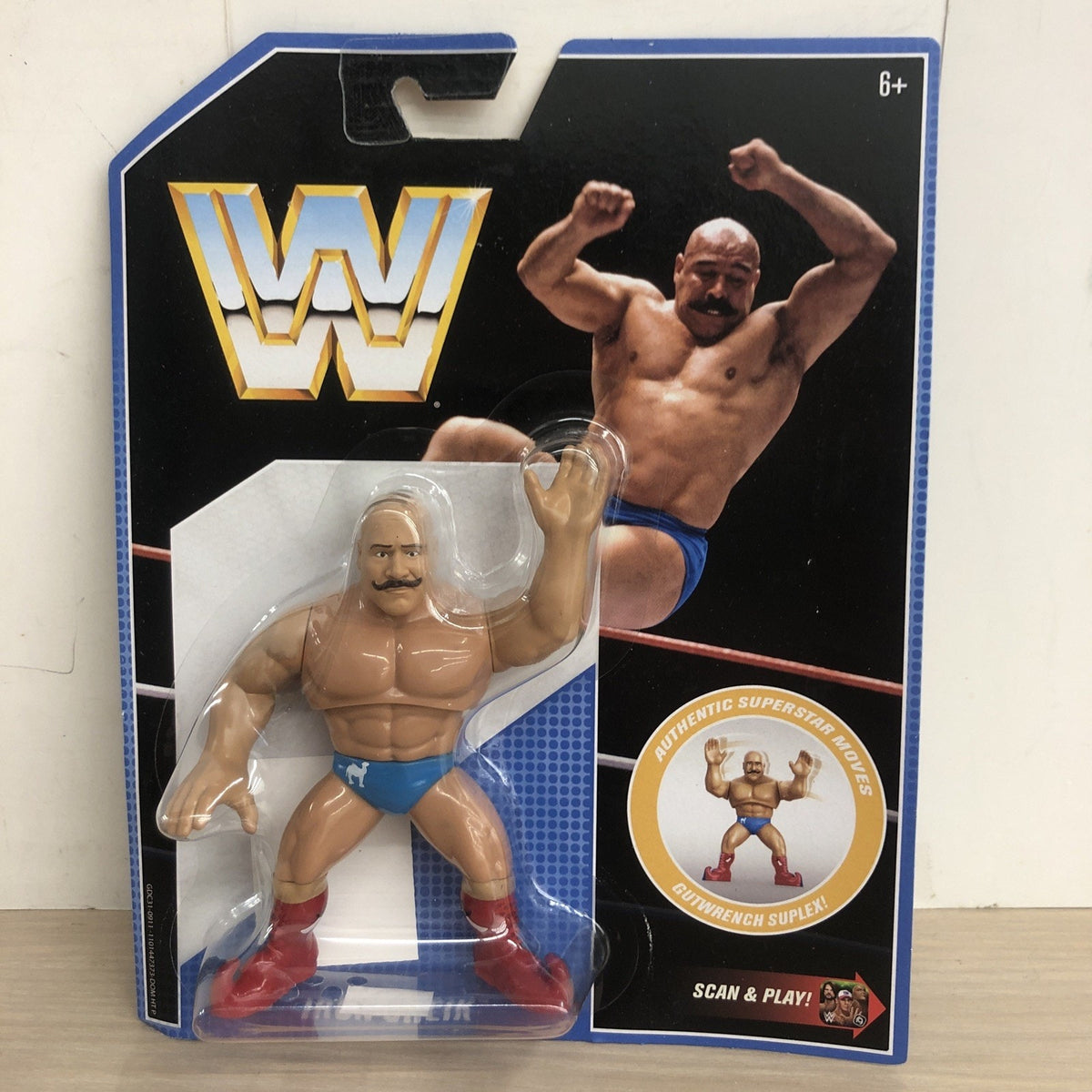WWE Mattel Retro Series 8 The Iron Sheik Action Figure MOC WWF