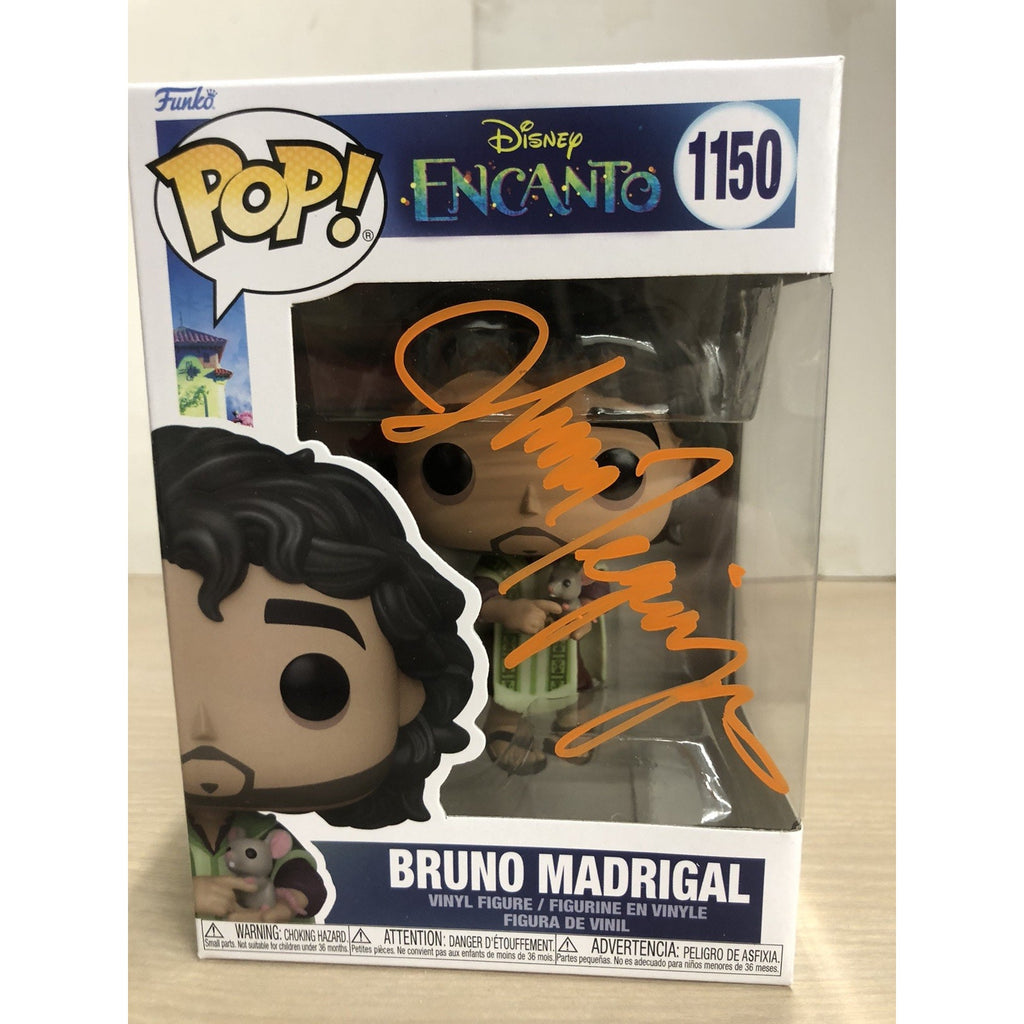 John Leguizamo Signed Funko POP 1150 Bruno Madrigal Disney Encanto NO COA Auto