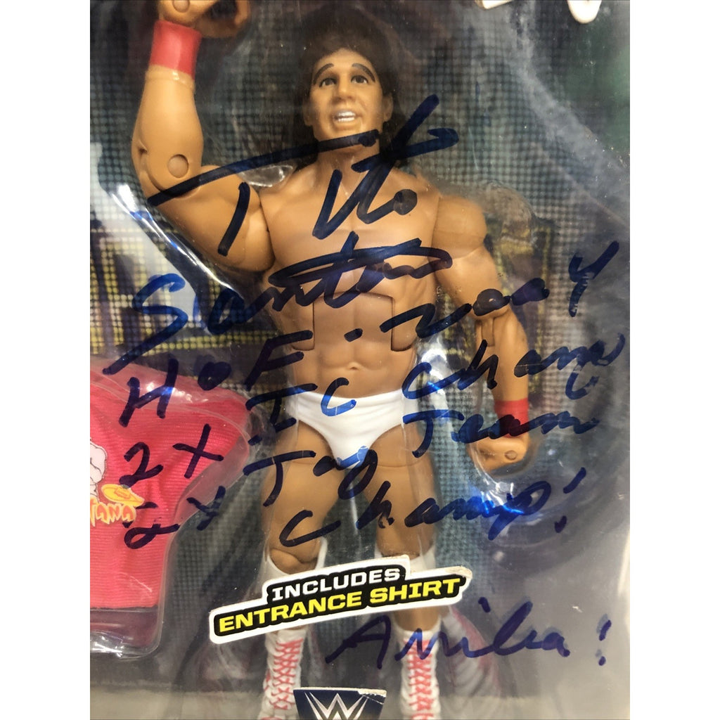 WWE ELITE HALL OF FAME TITO SANTANA - CLASS OF 2004 SIGNED AUTOGRAPHED NO COA