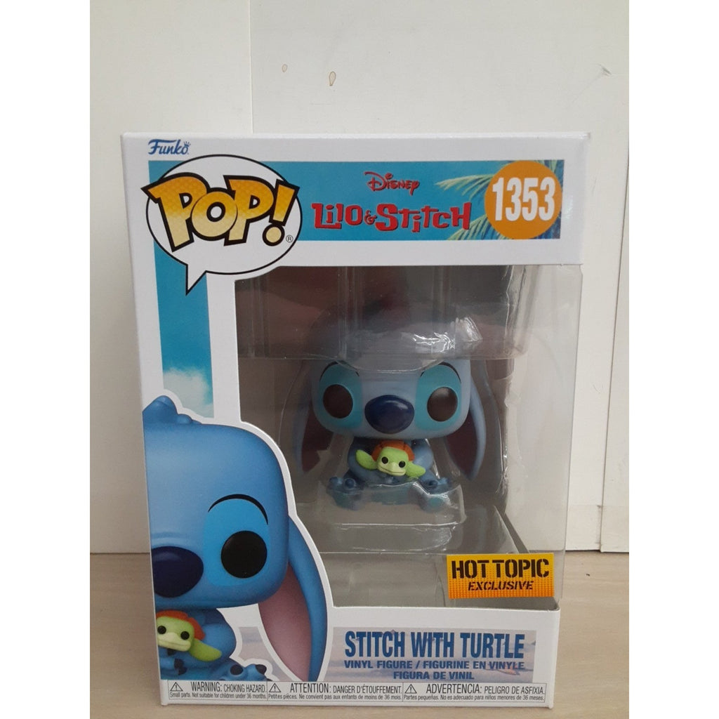 Pop! Stitch With Turtle Hot Topic Exclusive #1353