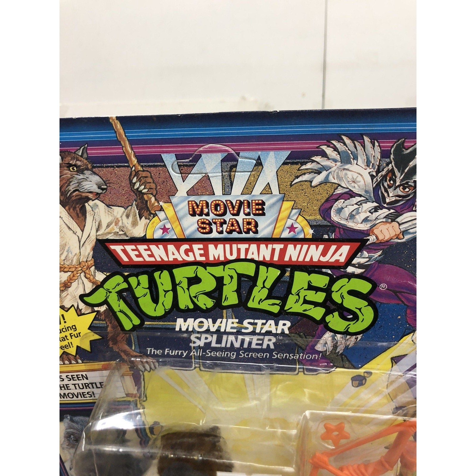 TMNT TEENAGE MUTANT NINJA TURTLES MOVIE STAR SPLINTER 1992 UNPUNCHED
