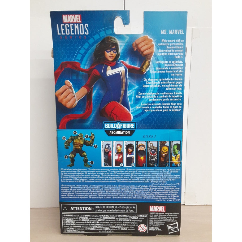 Hasbro Marvel Legends Series Gamerverse 6-inch Ms. Marvel Action Abomination BAF