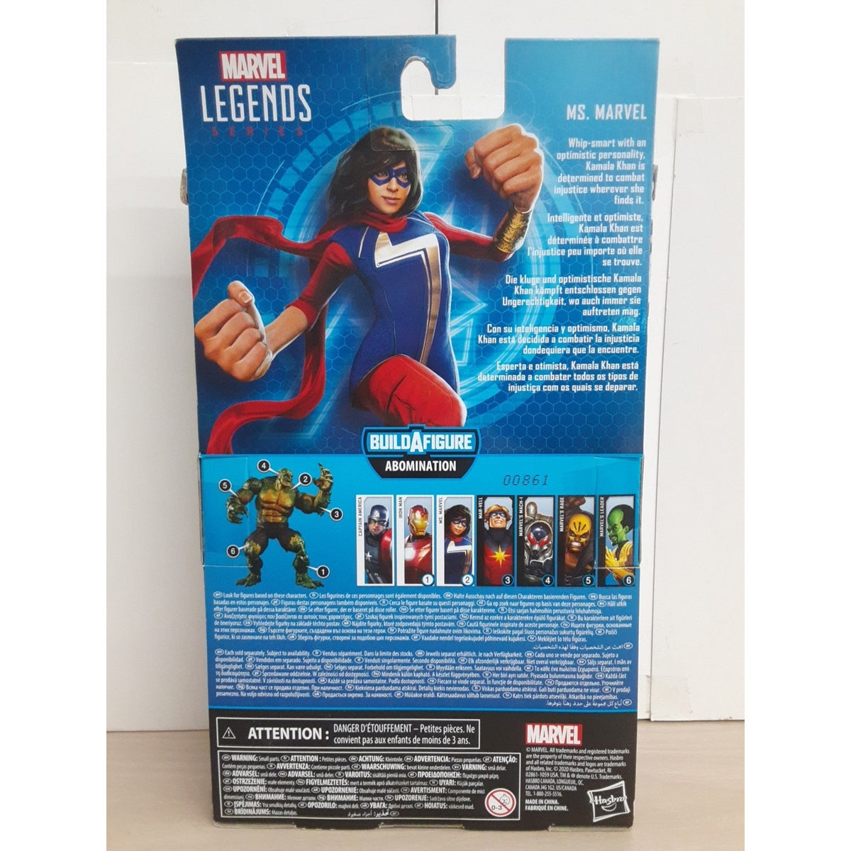 Hasbro Marvel Legends Series Gamerverse 6-inch Ms. Marvel Action Abomination BAF
