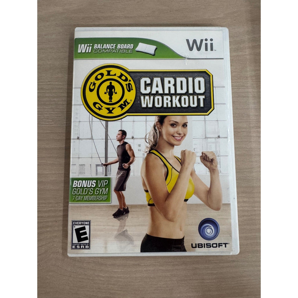 Gold's Gym Cardio Workout Wii Video Game Balance Board Compatible Fitness