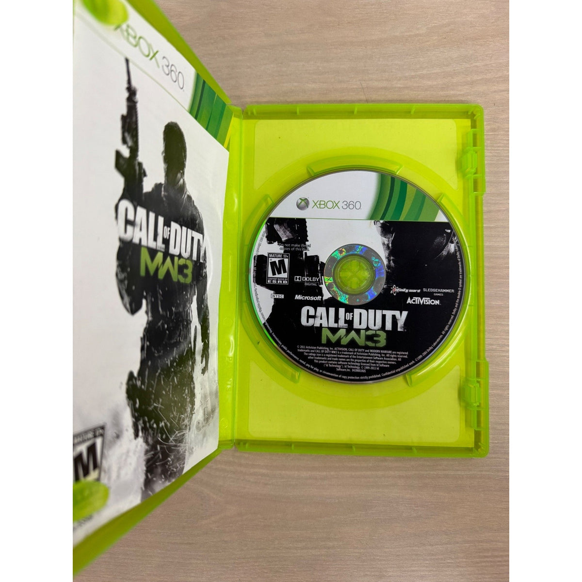 Call of Duty MW3 Xbox 360 Video Game FPS Multiplayer NTSC