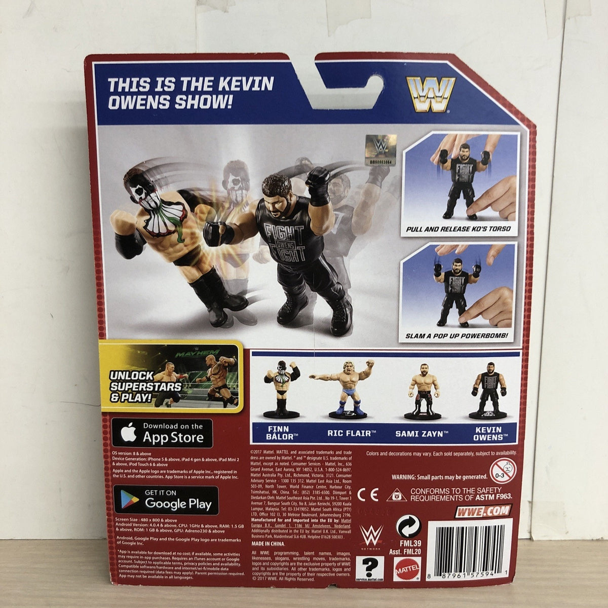 2017 Kevin Owens KO Retro Series 4 WWE Mattel Figure