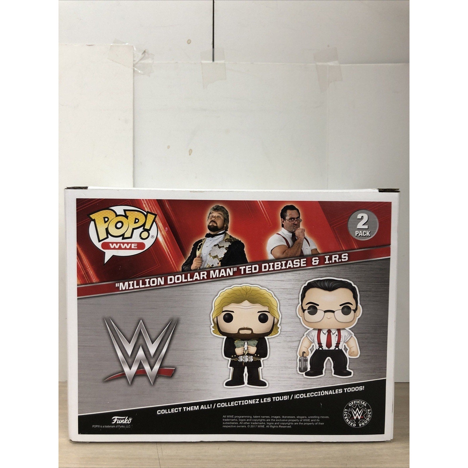 Funko : WWE - "Million Dollar Man" Ted DiBiase & I.R.S. 2 Pack Signed PSA COA
