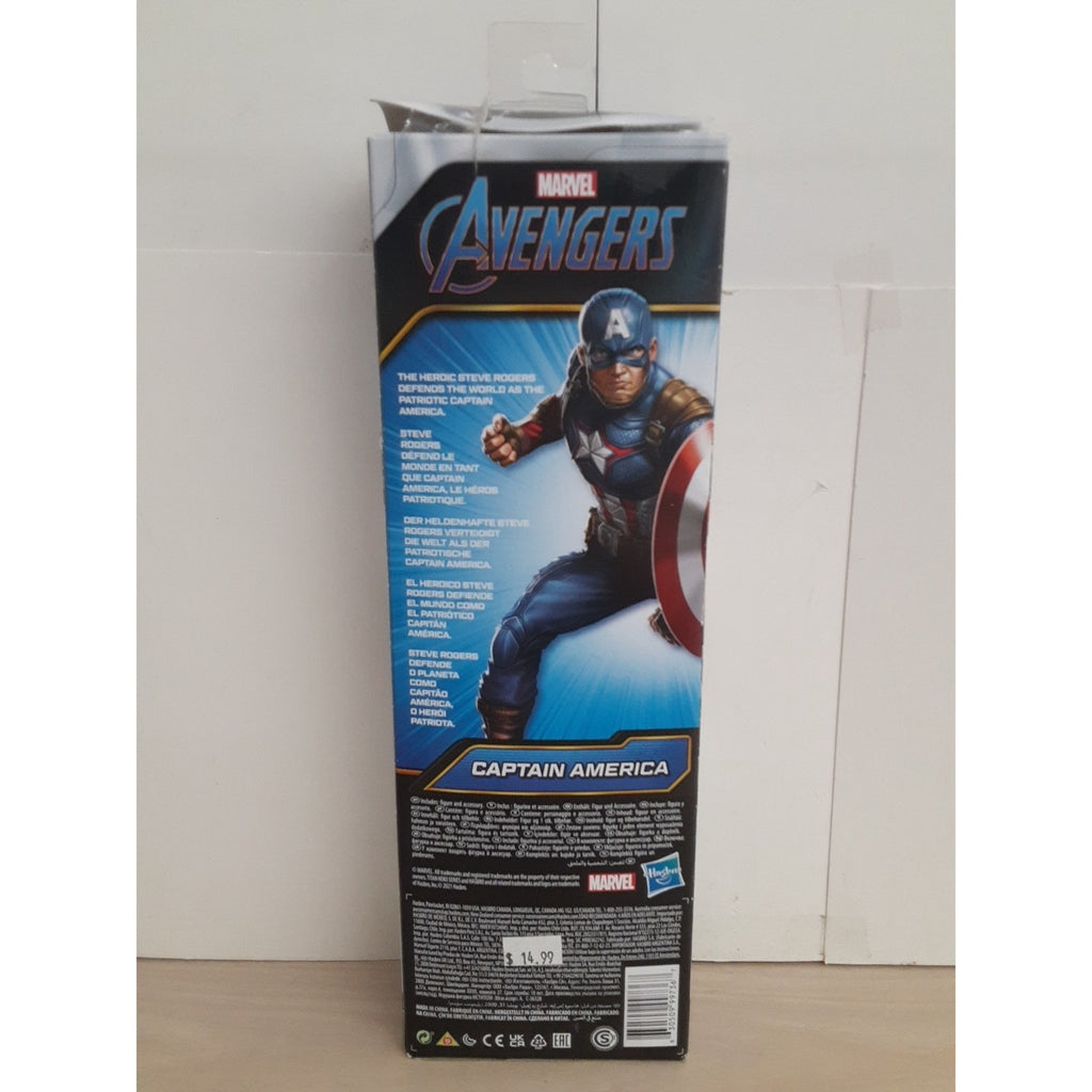 Marvel Avengers Titan Hero Series Captain America Action Figure, 12-Inch