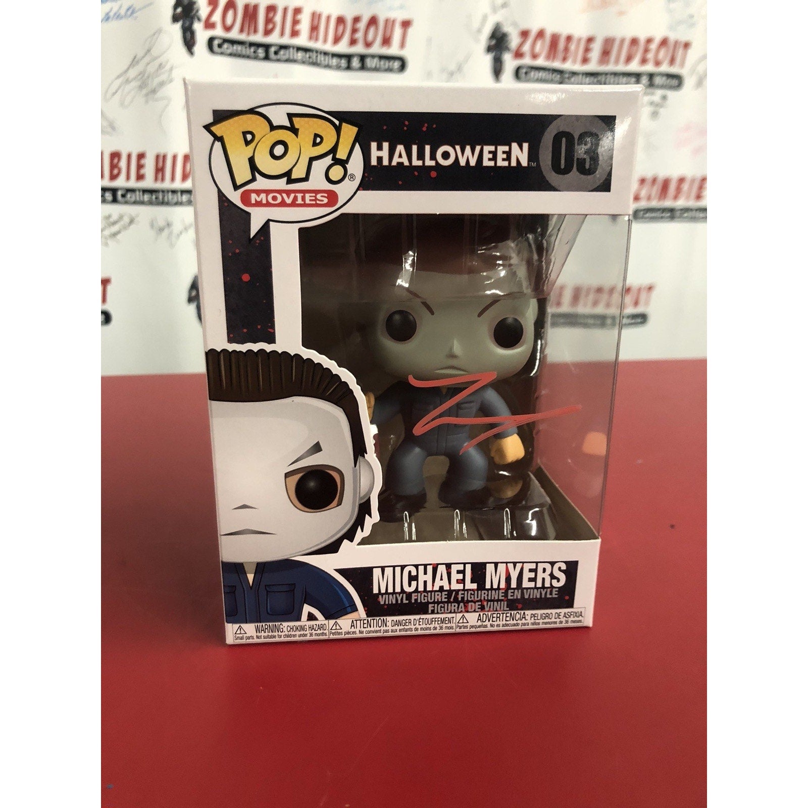 TYLER MANE SIGNED MICHAEL MYERS FUNKO POP VINYL 03 HALLOWEEN AUTOGRAPH PSA COA