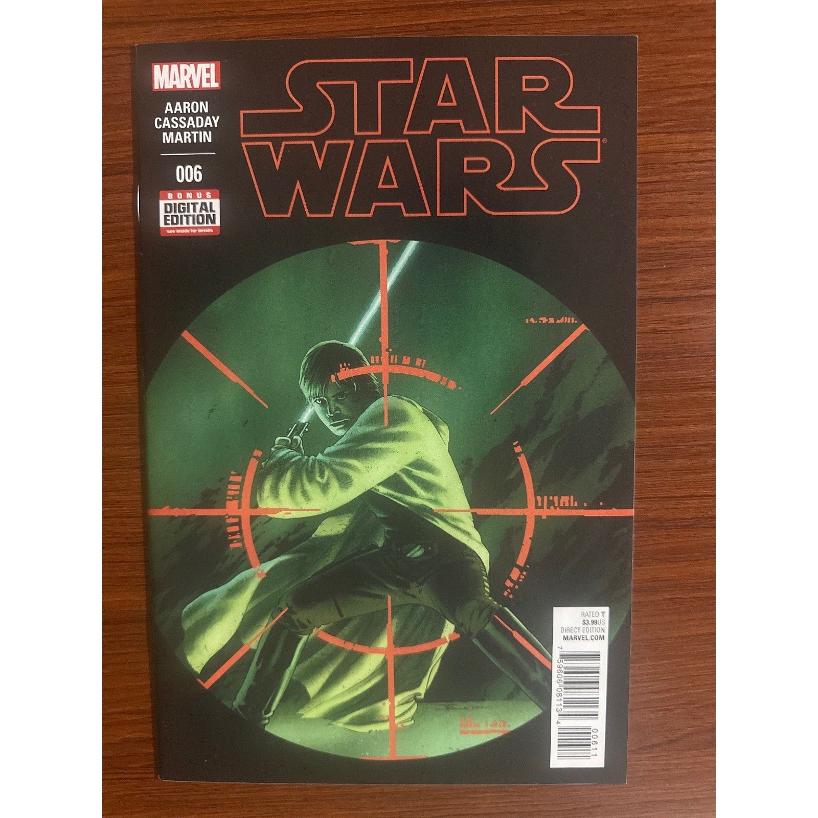 Star Wars #6 Marvel Comic Book Direct Edition 2015 Aaron Cassaday