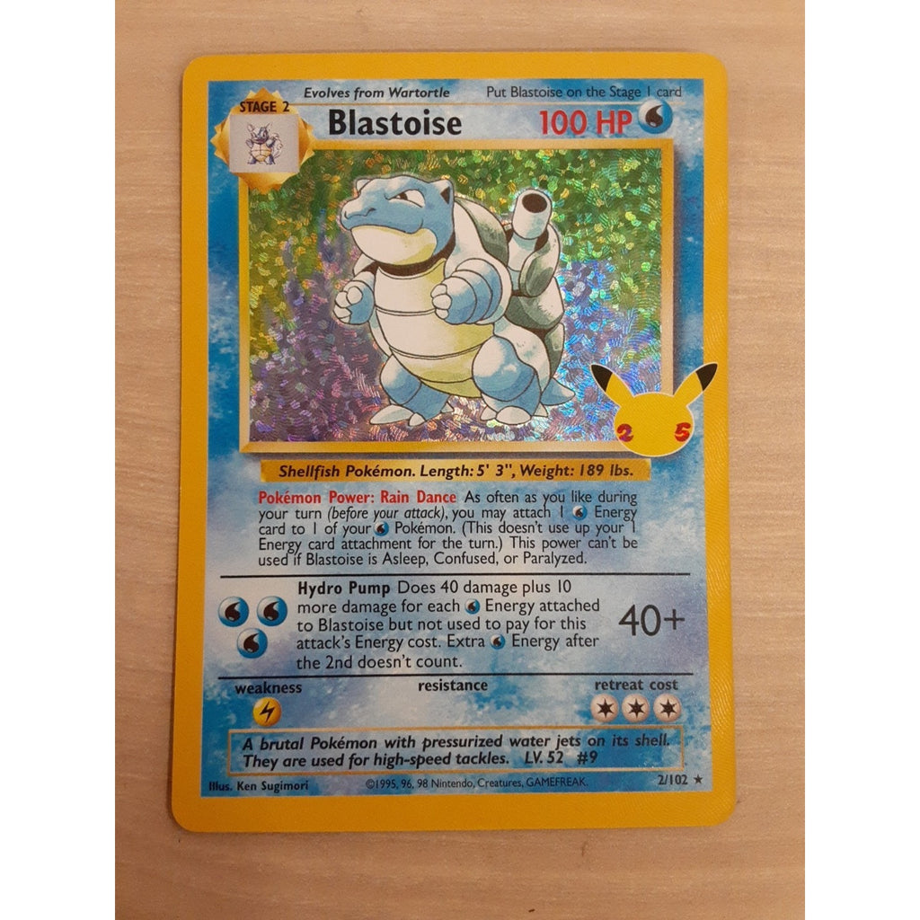 Blastoise 2/102 Celebrations: Classic Collection Holo
