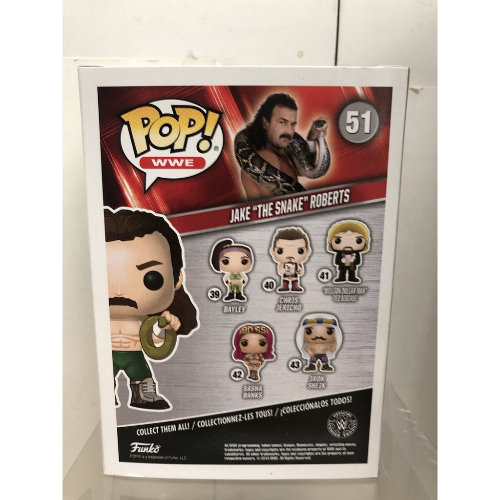 Funko Pop! WwE - Jake the Snake Roberts Signed Autograph Psa certified CoA