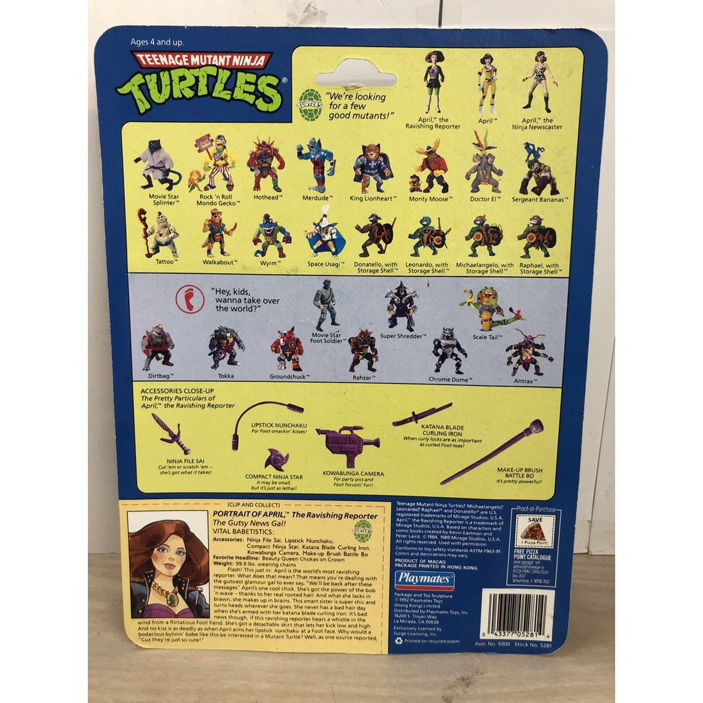 1992 Teenage Mutant Ninja Turtles-April O’Neil Ravishing Reporter Action Figure