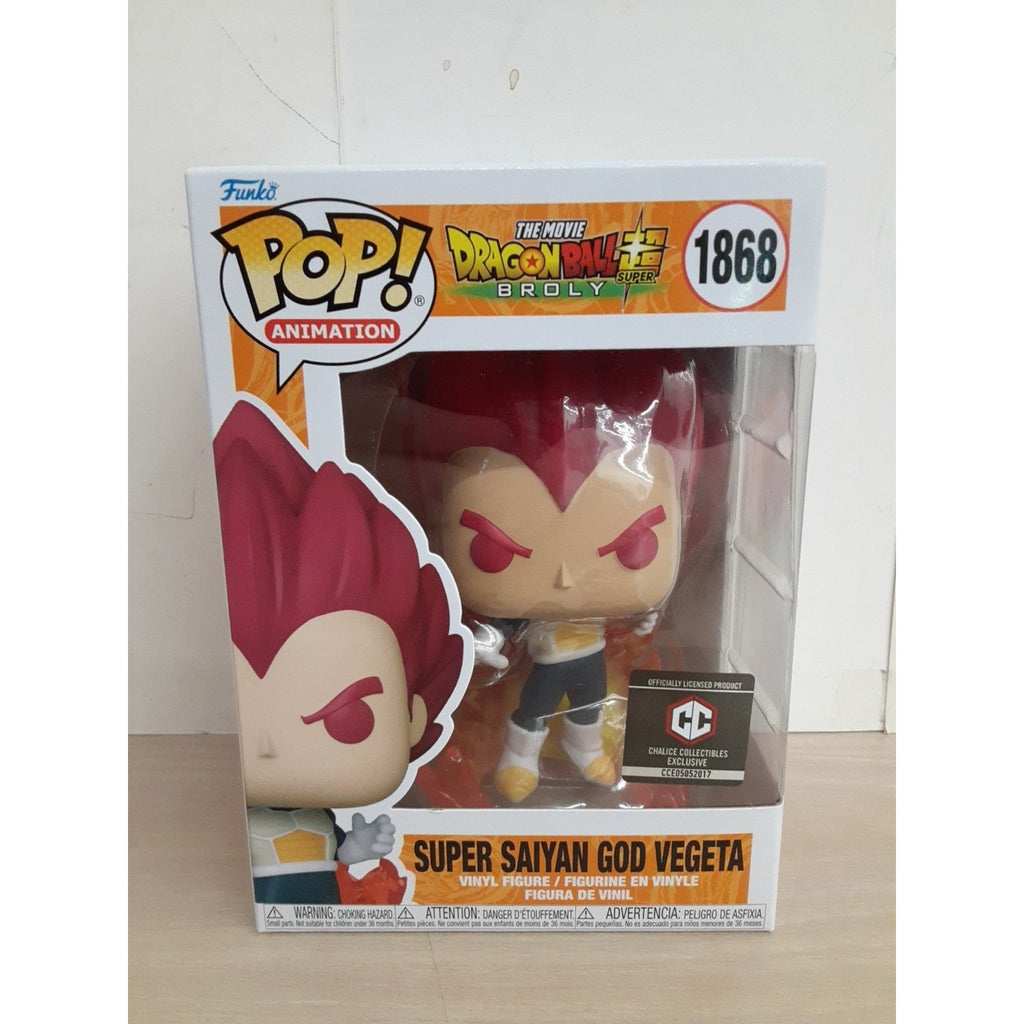 Funko Pop! Vinyl: Dragon Ball - Super Saiyan God Vegeta - Chalice...