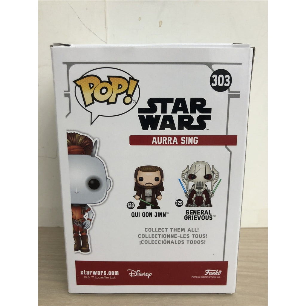 Aurra Sing Star Wars Phantom Menace #303 Funko Pop! Smuggler's Bounty Exclusive