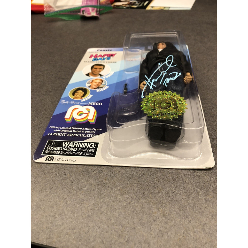 2018 Mego FONZIE Happy Days 8" Doll Signed by Henry Winkler Autograph PSA CoA