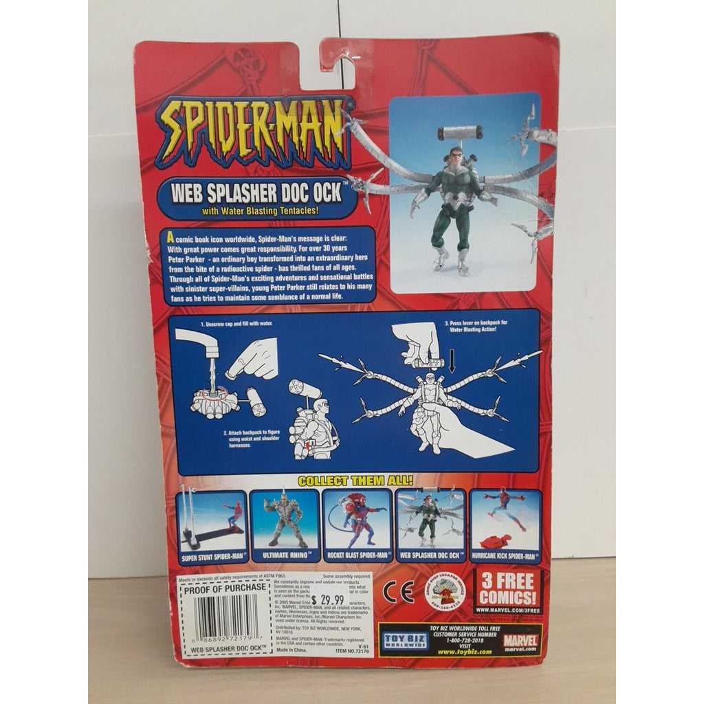 Marvel Spider-Man Web Splasher Doc Ock Action Figure Toy Biz 2005