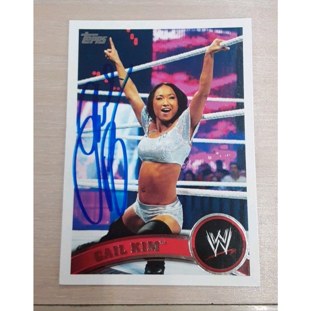 2011 Topps WWE Gail Kim Signed IP Autograph JSA CoA