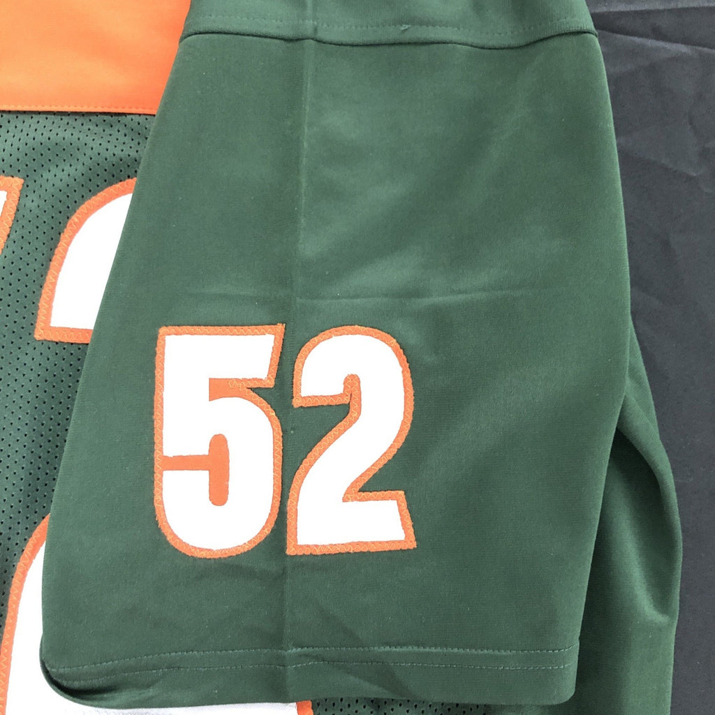Denzel Perryman Signed Custom Green #52 Jersey JSA COA Miami Hurricanes