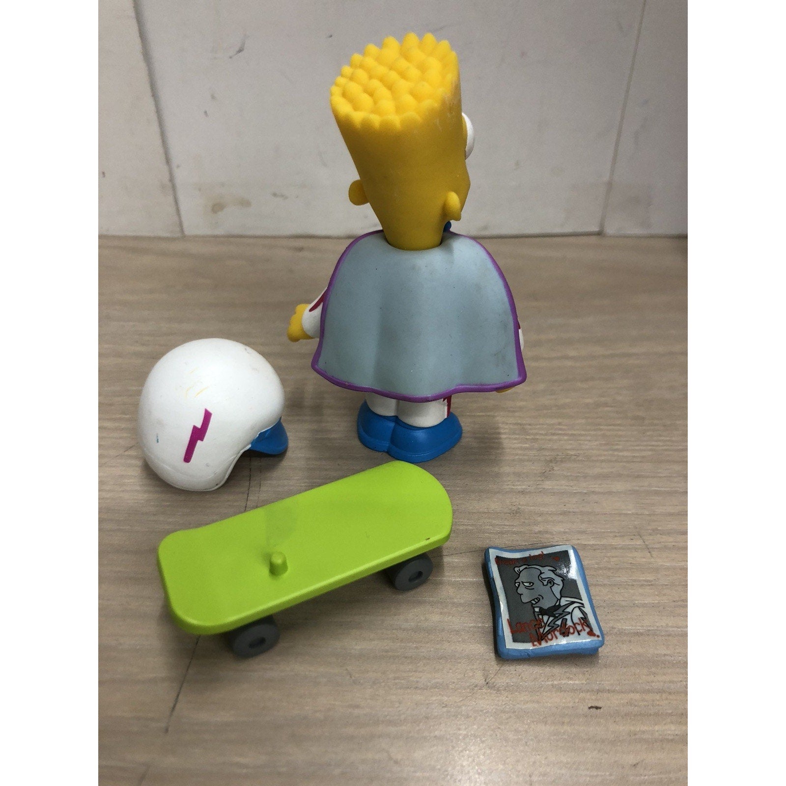 The SIMPSONS world of springfield DAREDEVIL BART Playmates LOOSE COMPLETE